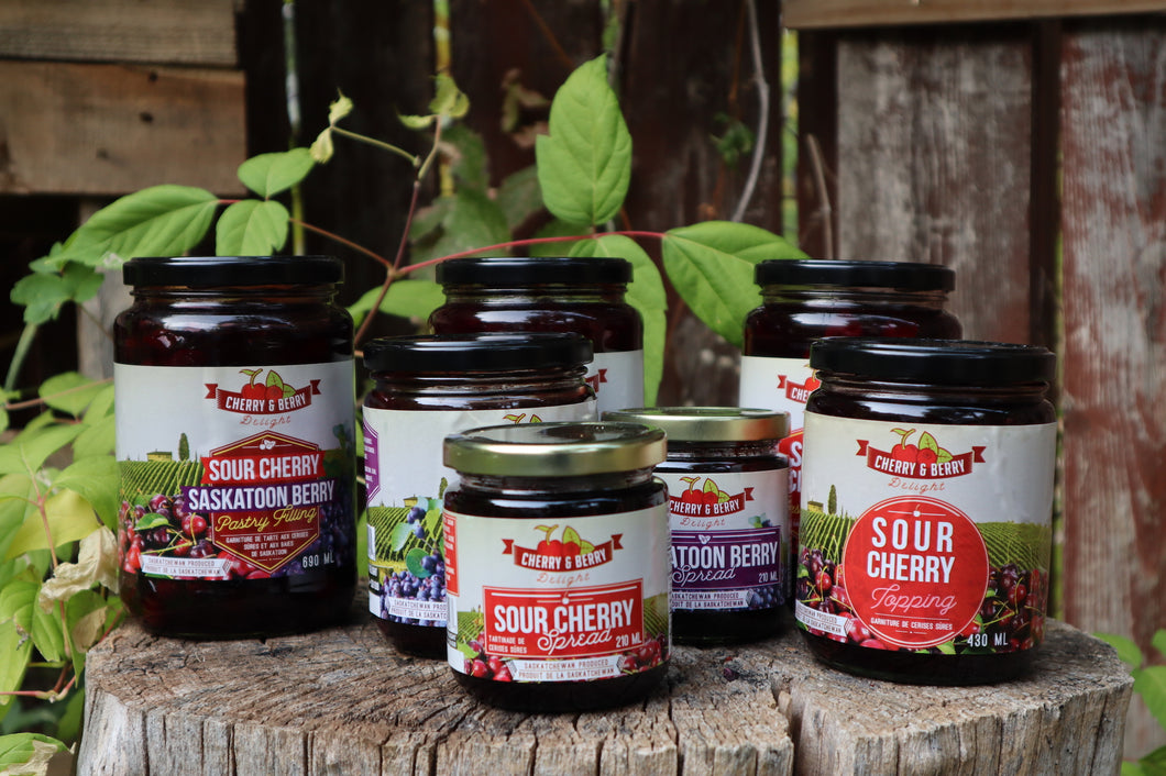 The Old Full Bundle of Sour Cherry and Saskatoon Berry Products