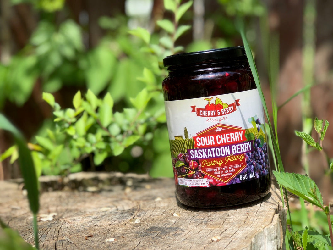 Sour Cherry and Saskatoon Berry Pastry Filling