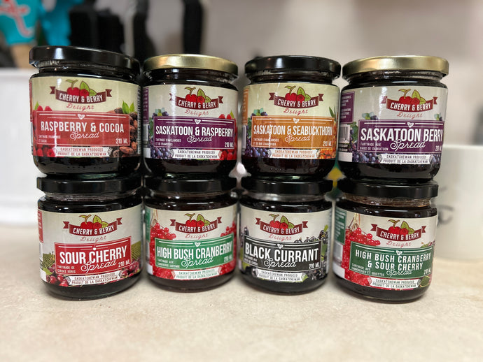 BUNDLE of 8 of our Saskatoon made Spreads
