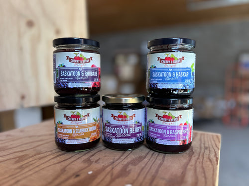 BUNDLE of all 5 of our Saskatoon Berry Spreads